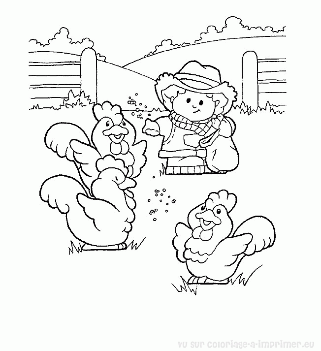 Dibujo para colorear: Gallina (Animales) #17607 - Dibujos para Colorear e Imprimir Gratis