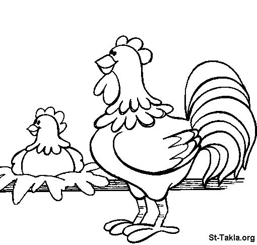 Dibujo para colorear: Gallina (Animales) #17615 - Dibujos para Colorear e Imprimir Gratis