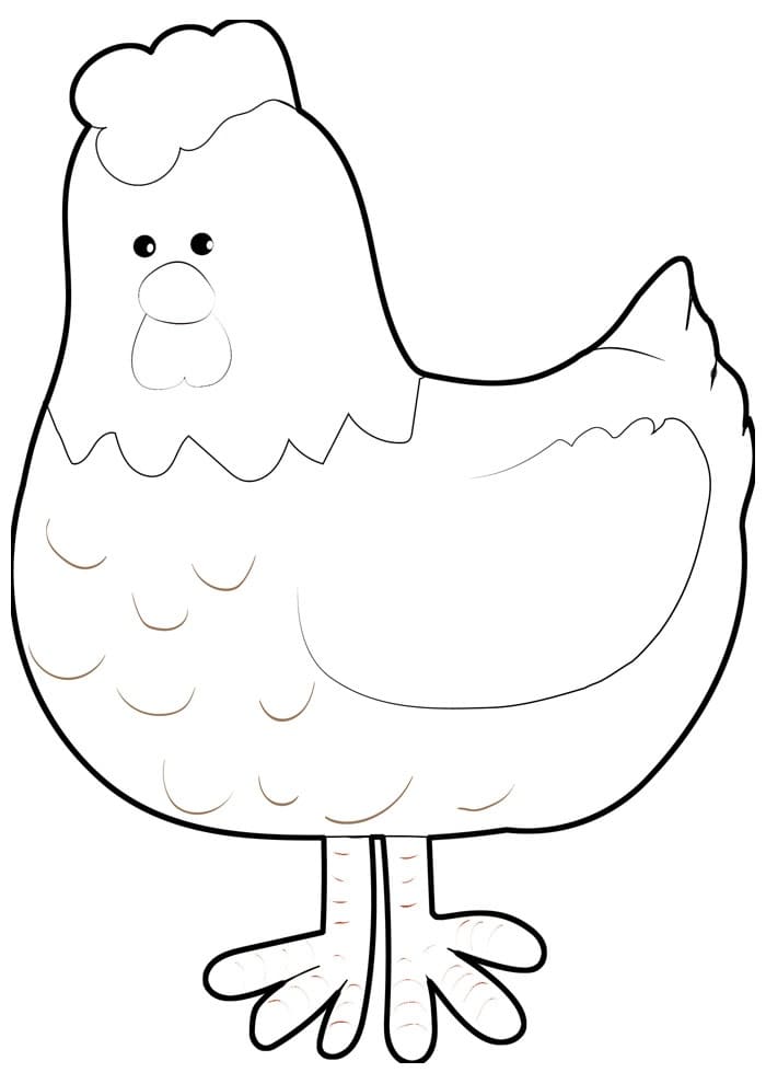 Dibujo gratuito Gallina y Pollito #193200 de la coleccion Animales para imprimir Dibujo gratuito Gallina y Pollito #193200 de la coleccion Animales para imprimir
