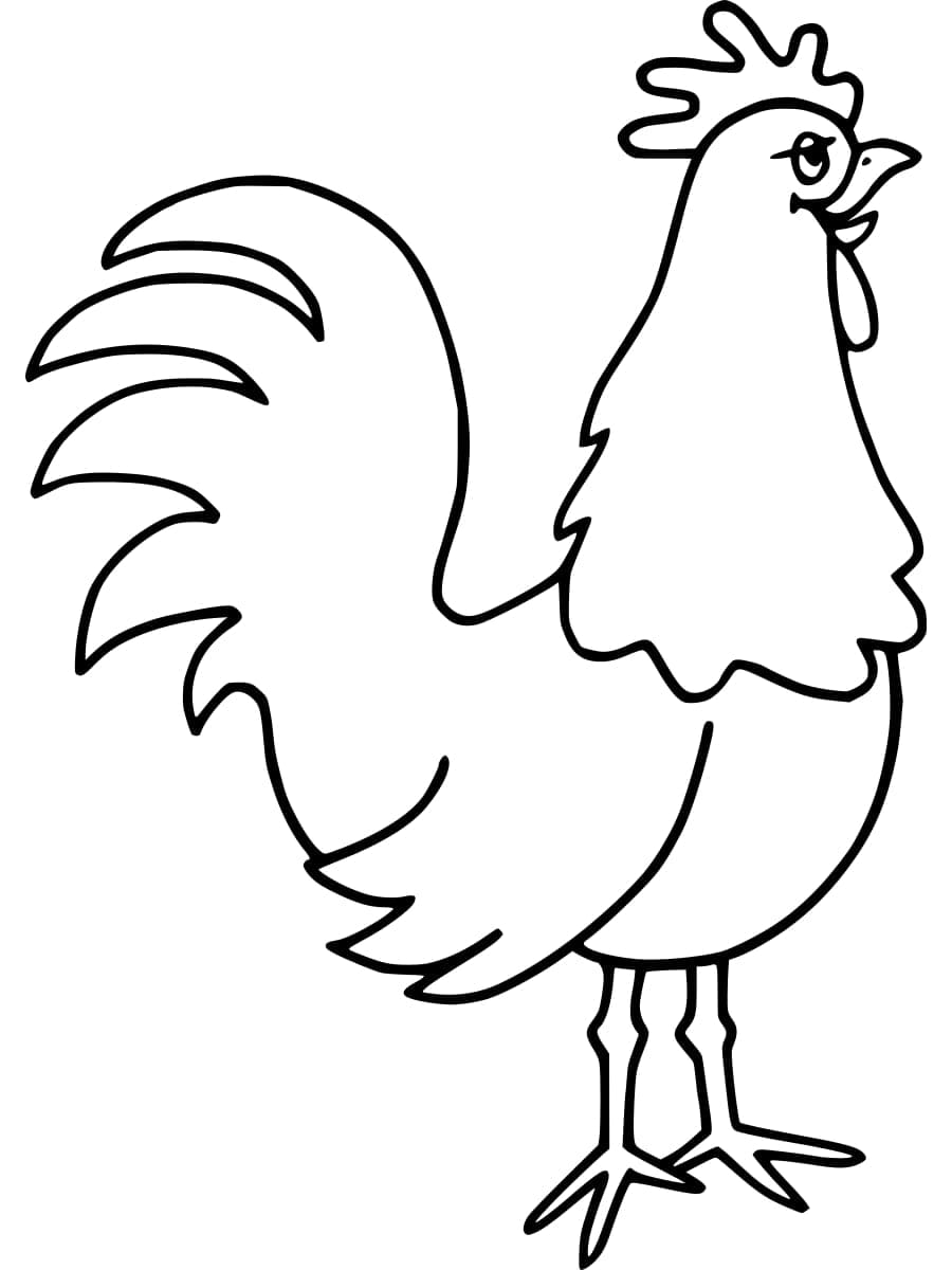 Dibujo gratuito Gallo #207130 de la coleccion Animales para imprimir Dibujo gratuito Gallo #207130 de la coleccion Animales para imprimir