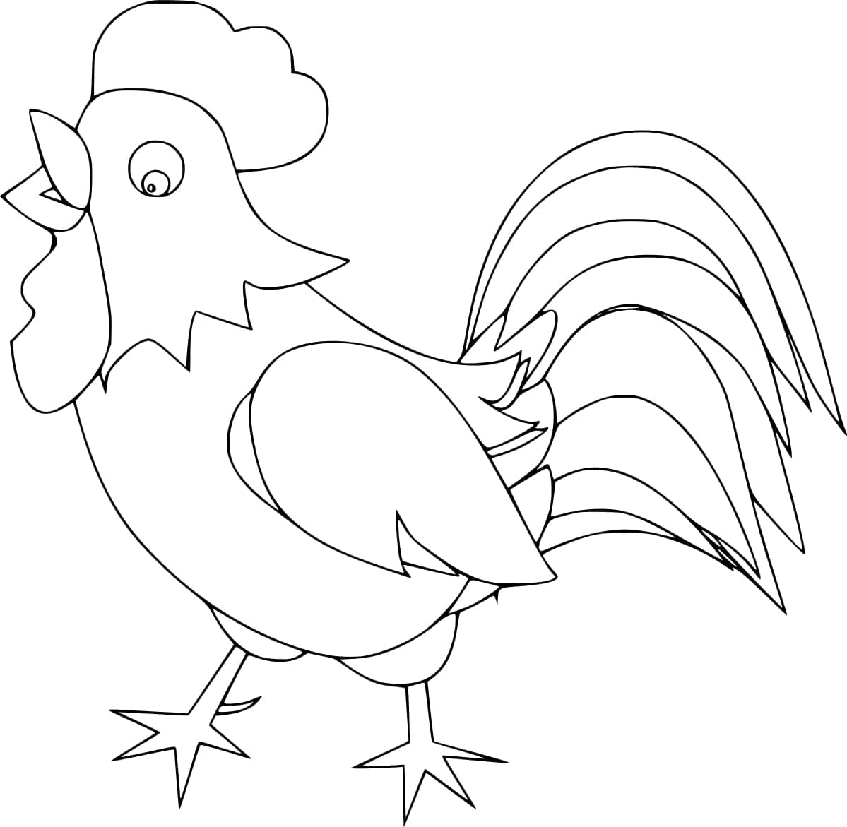 Dibujo gratuito Gallo #207131 de la coleccion Animales para imprimir Dibujo gratuito Gallo #207131 de la coleccion Animales para imprimir