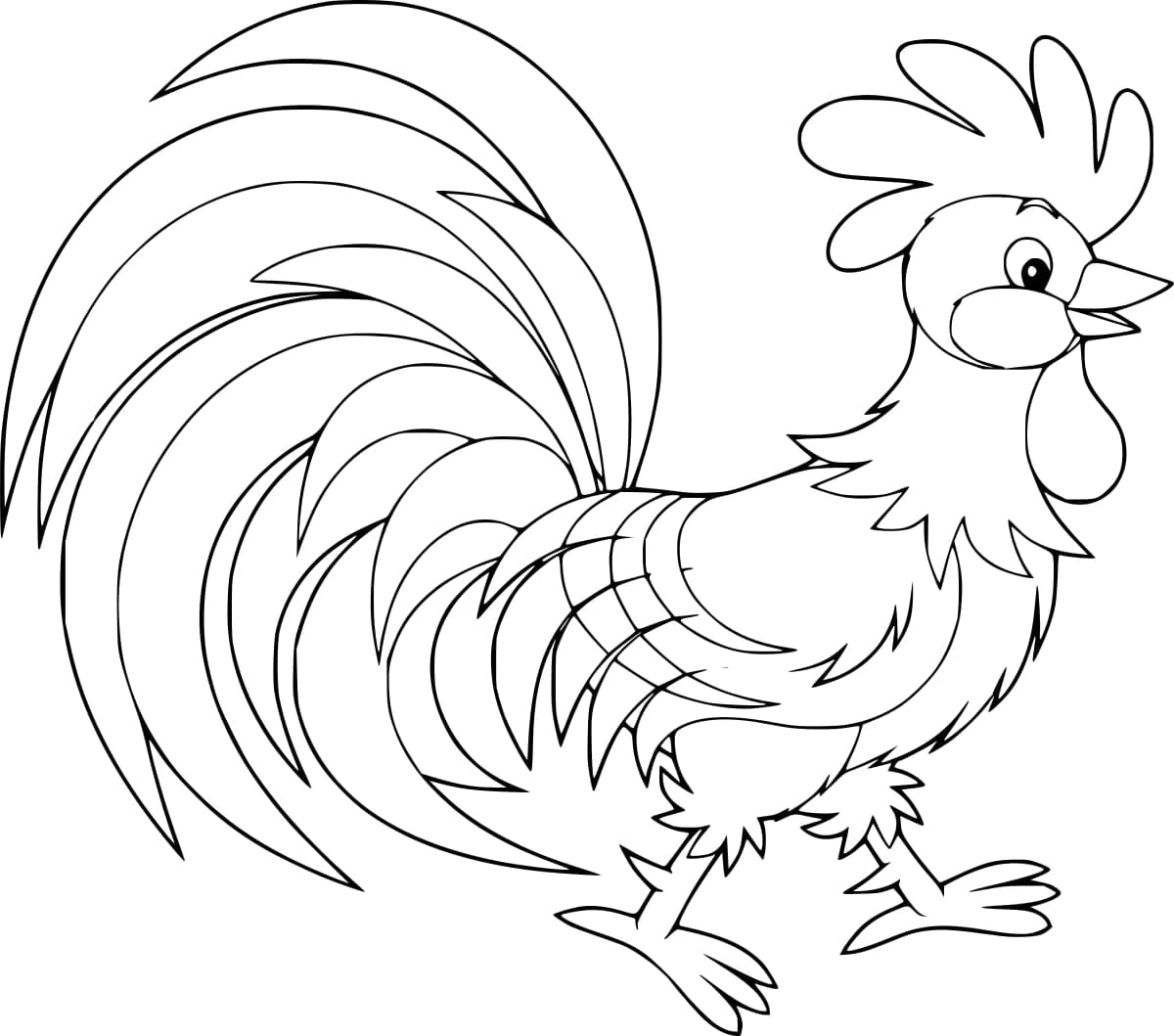 Dibujo gratuito Gallo #207132 de la coleccion Animales para imprimir
