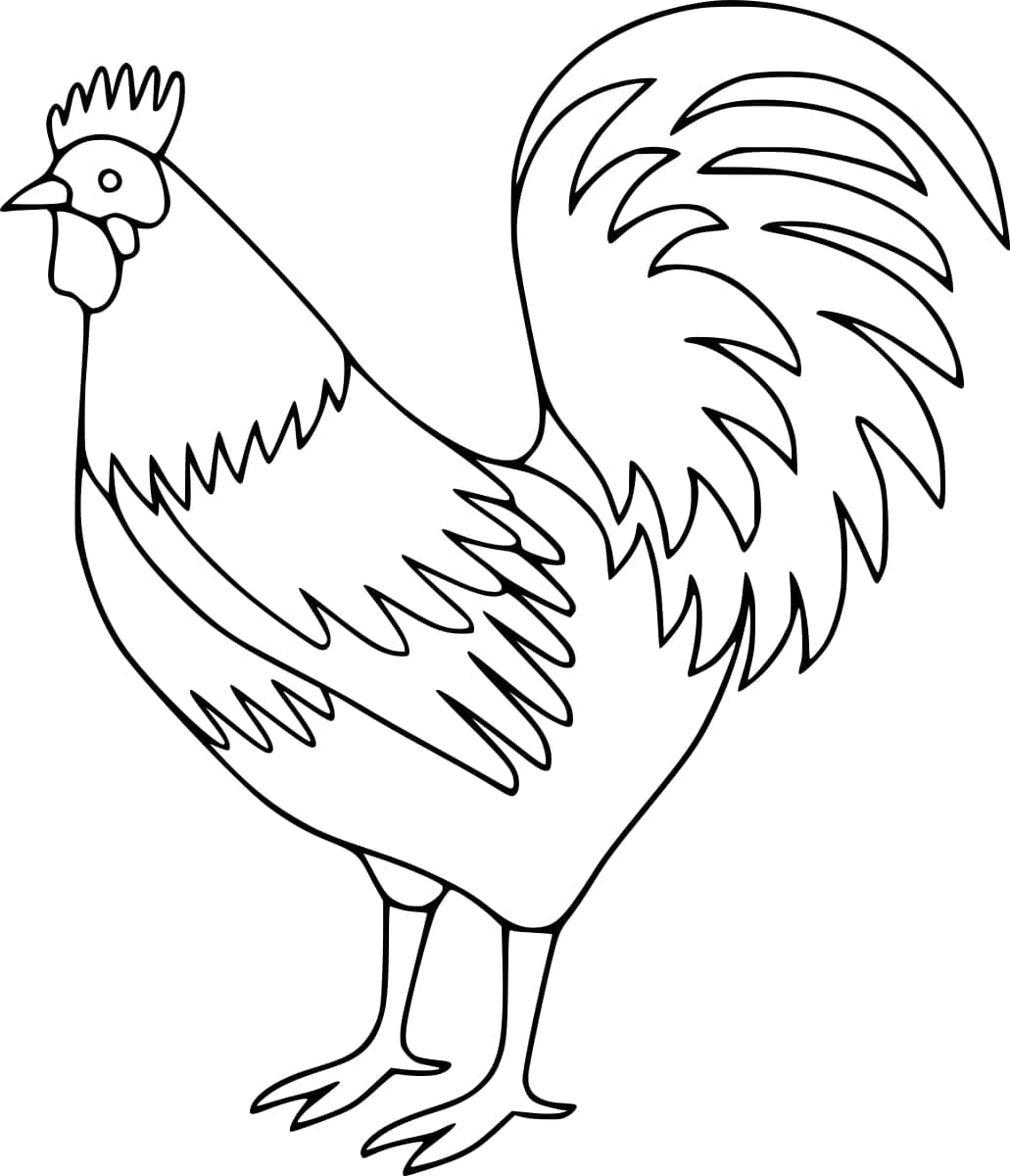 Dibujo gratuito Gallo #207133 de la coleccion Animales para imprimir Dibujo gratuito Gallo #207133 de la coleccion Animales para imprimir