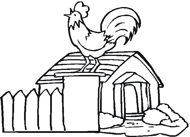 Dibujo para colorear: Gallo (Animales) #4146 - Dibujos para Colorear e Imprimir Gratis