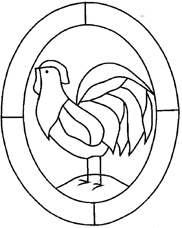 Dibujo para colorear: Gallo (Animales) #4180 - Dibujos para Colorear e Imprimir Gratis