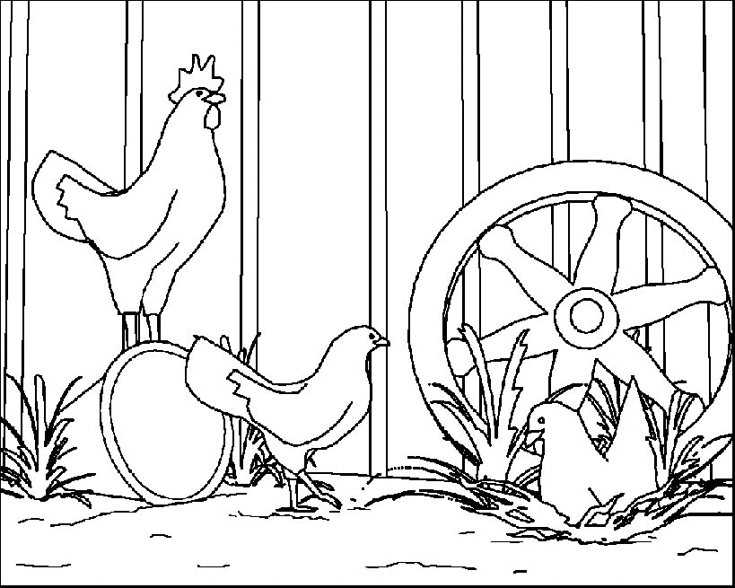 Dibujo para colorear: Gallo (Animales) #4192 - Dibujos para Colorear e Imprimir Gratis