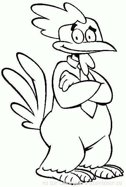 Dibujo para colorear: Gallo (Animales) #4203 - Dibujos para Colorear e Imprimir Gratis