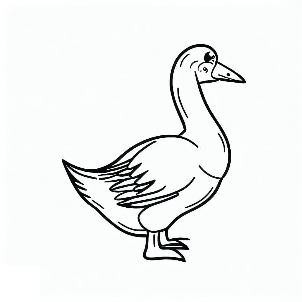 Dibujo gratuito Ganso #188108 de la coleccion Animales para imprimir