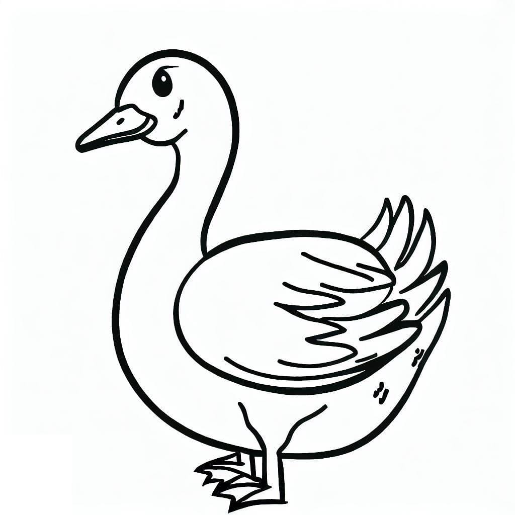 Dibujo gratuito Ganso #188110 de la coleccion Animales para imprimir