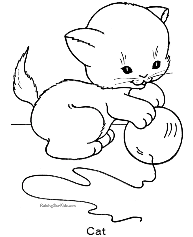 Dibujo gratuito Gatito #18026 de la coleccion Animales para imprimir
