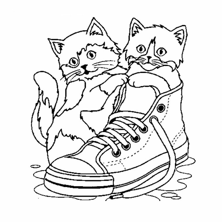 Dibujo gratuito Gatito #18035 de la coleccion Animales para imprimir