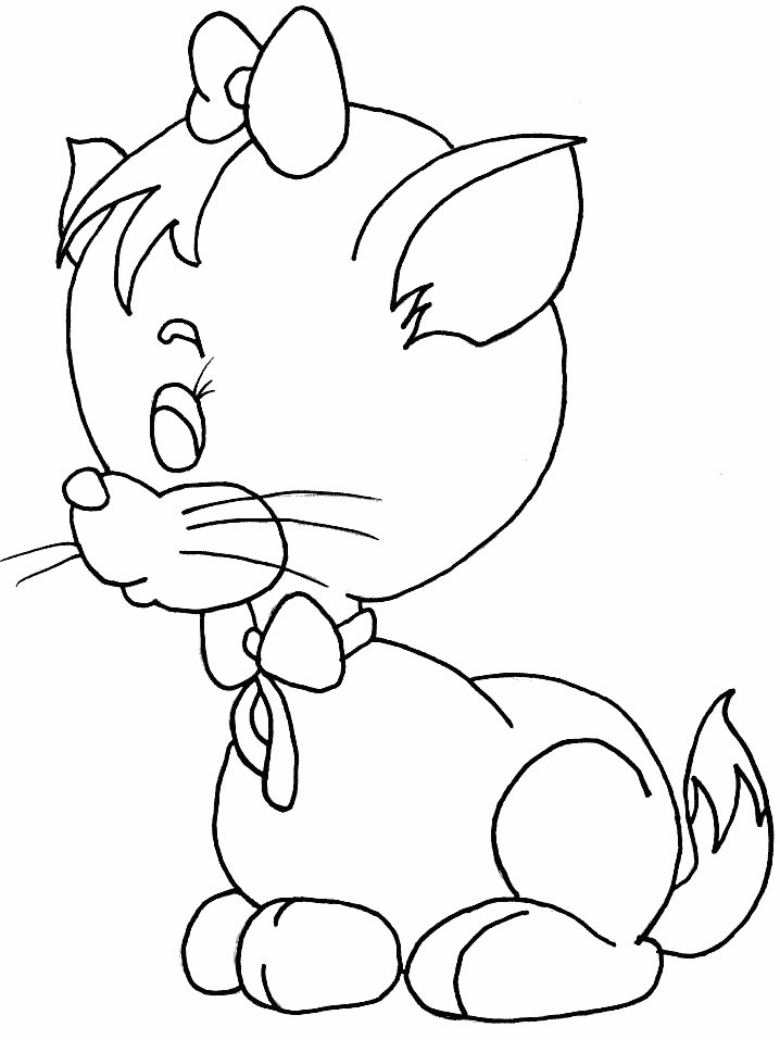 Dibujo gratuito Gatito #18052 de la coleccion Animales para imprimir