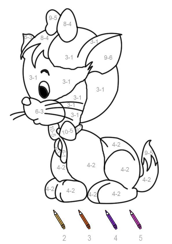 Dibujo gratuito Gatito #18151 de la coleccion Animales para imprimir