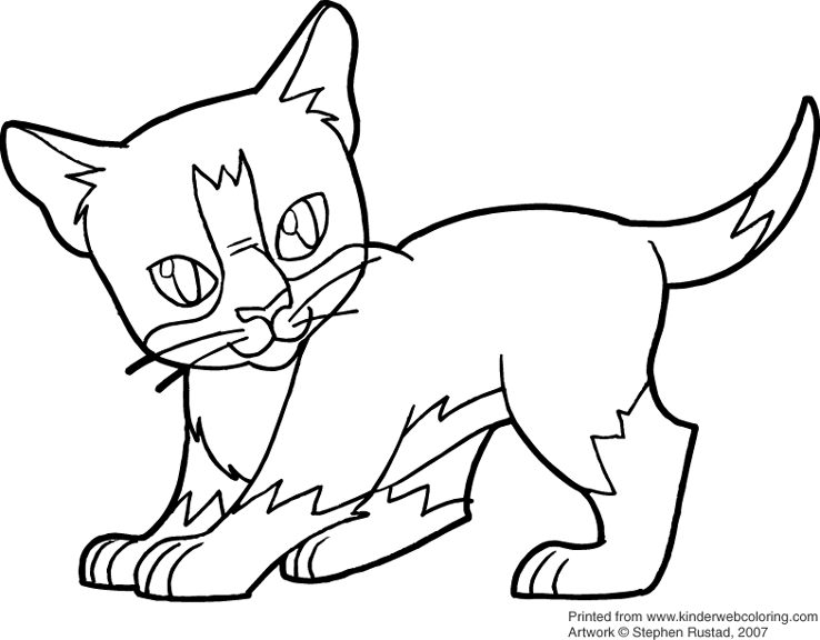 Dibujo gratuito Gatito #18173 de la coleccion Animales para imprimir