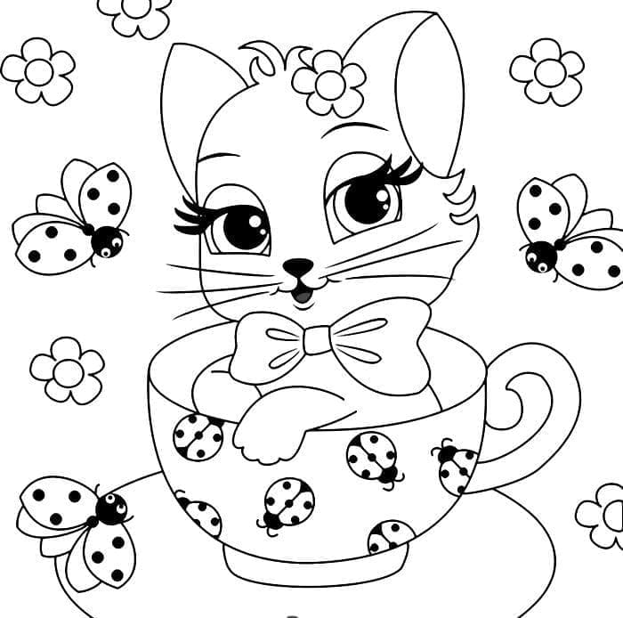 Dibujo gratuito Gatito #215368 de la coleccion Animales para imprimir