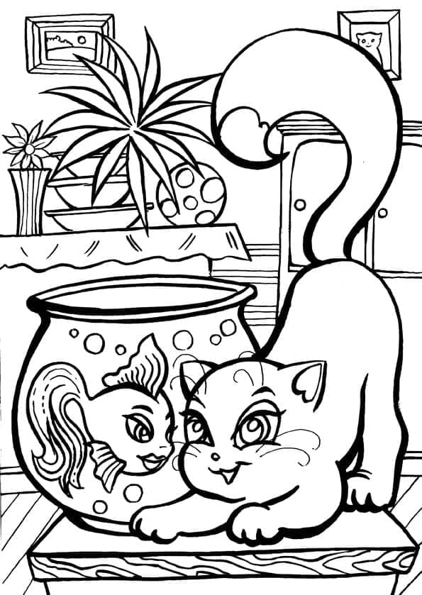Dibujo gratuito Gatito #215372 de la coleccion Animales para imprimir Dibujo gratuito Gatito #215372 de la coleccion Animales para imprimir