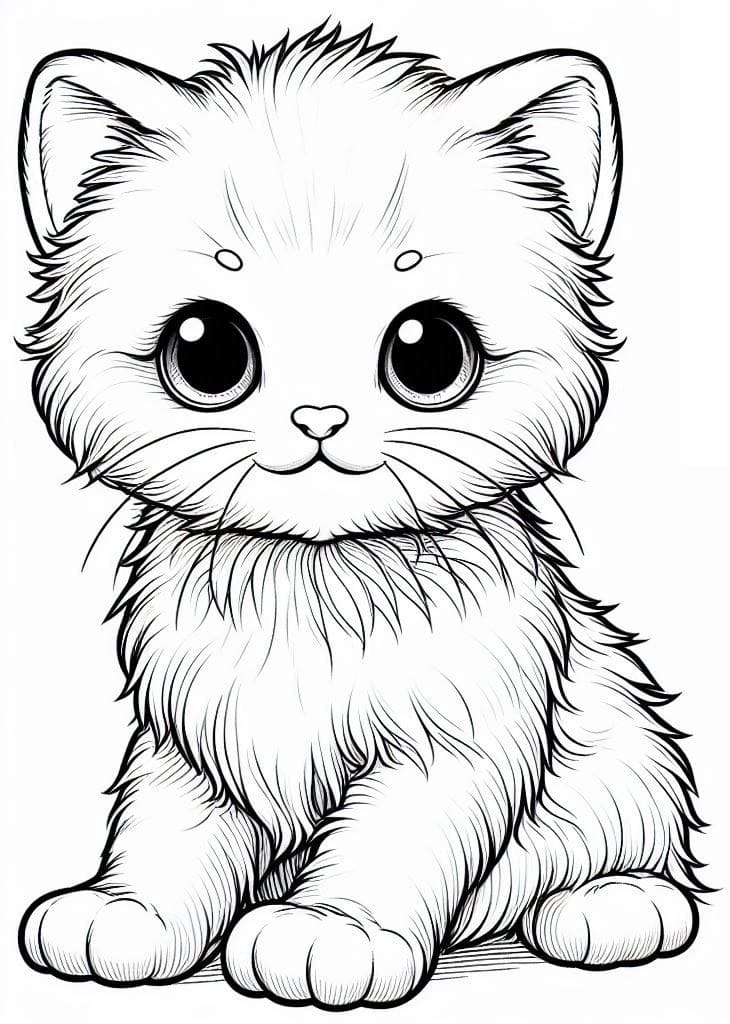 Dibujo gratuito Gatito #215386 de la coleccion Animales para imprimir