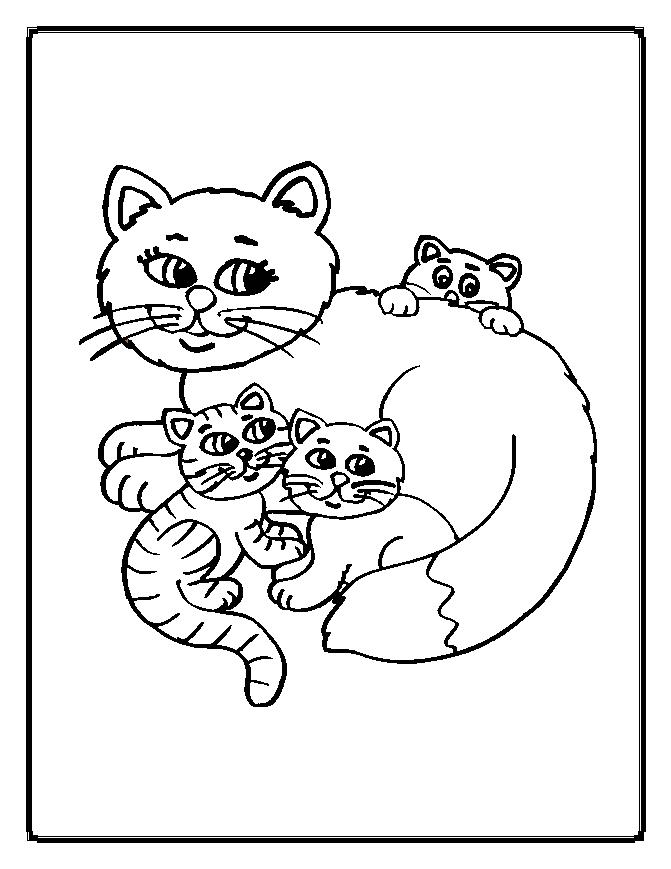 Dibujo para colorear: Gato (Animales) #1833 - Dibujos para Colorear e Imprimir Gratis