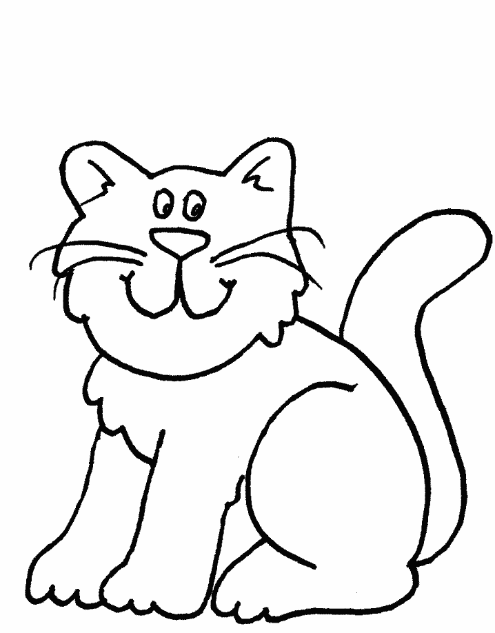 Dibujo para colorear: Gato (Animales) #1870 - Dibujos para Colorear e Imprimir Gratis