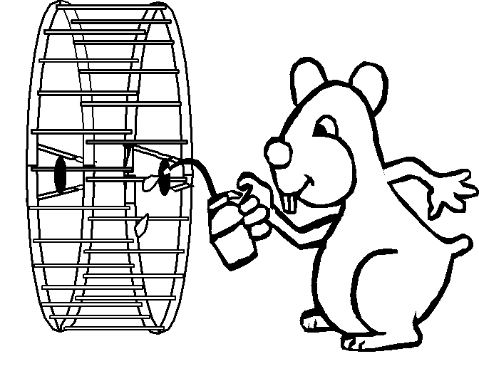 Dibujo para colorear: Hámster (Animales) #8155 - Dibujos para Colorear e Imprimir Gratis