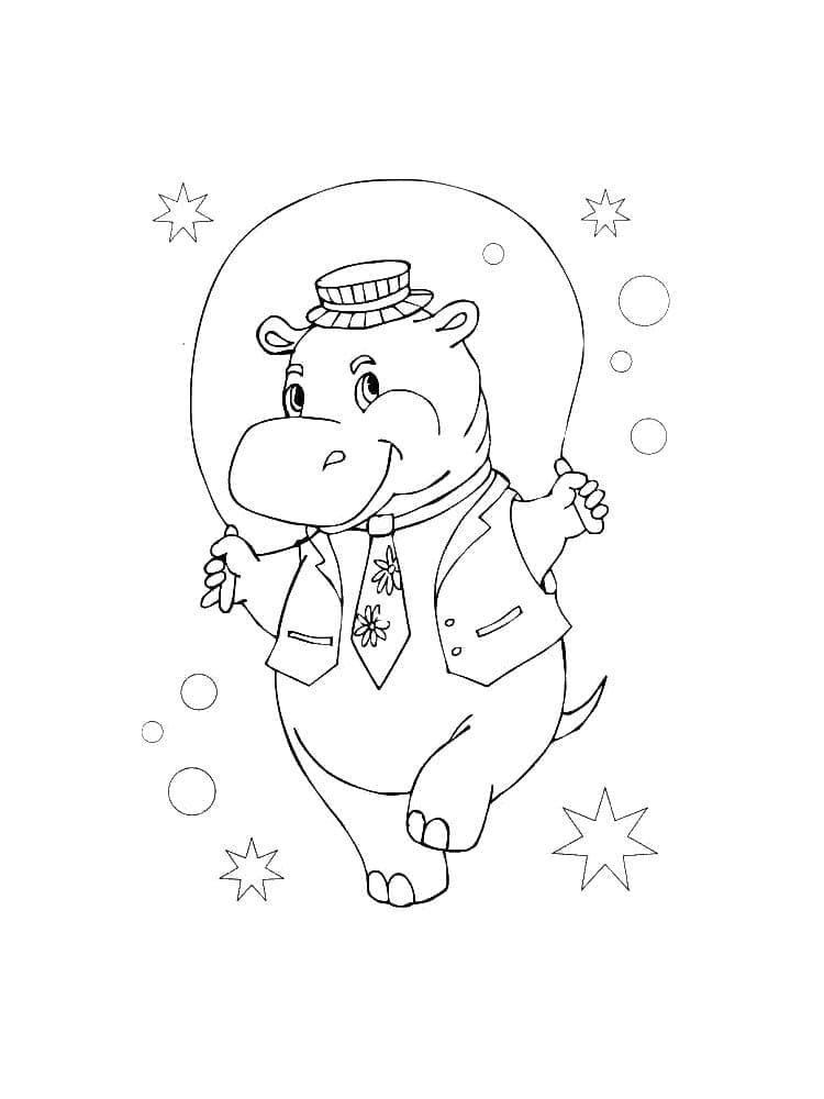 Dibujo gratuito Hipopótamo #188979 de la coleccion Animales para imprimir