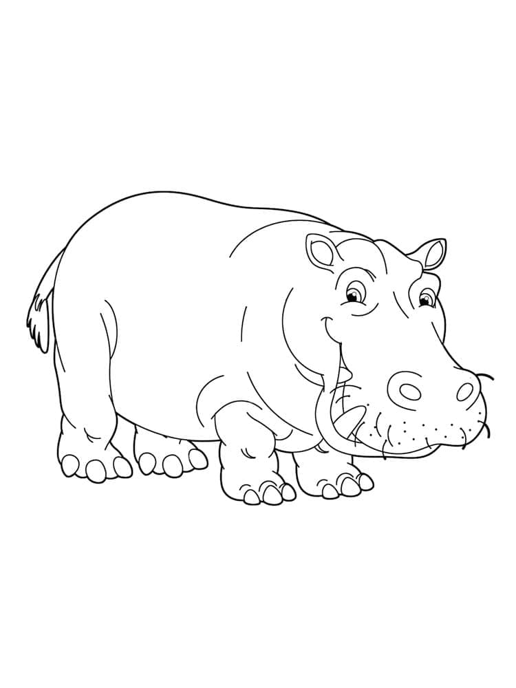Dibujo gratuito Hipopótamo #189004 de la coleccion Animales para imprimir