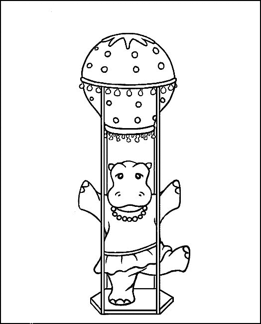 Dibujo para colorear: Hipopótamo (Animales) #8761 - Dibujos para Colorear e Imprimir Gratis