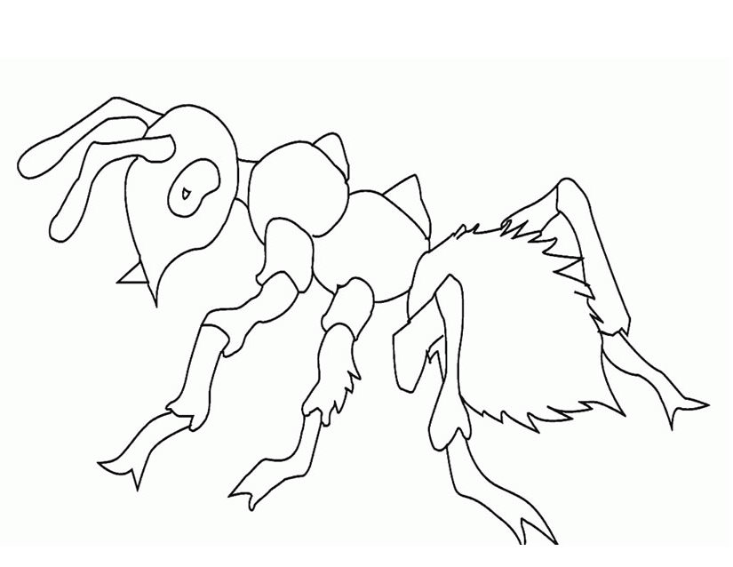 Dibujo para colorear: Hormiga (Animales) #6980 - Dibujos para Colorear e Imprimir Gratis
