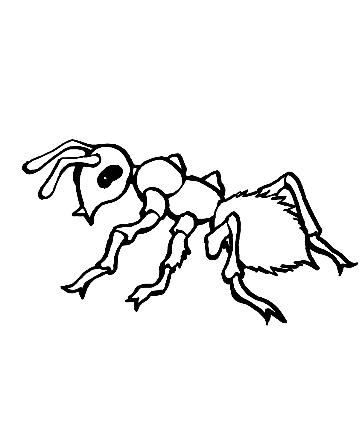 Dibujo para colorear: Hormiga (Animales) #7001 - Dibujos para Colorear e Imprimir Gratis