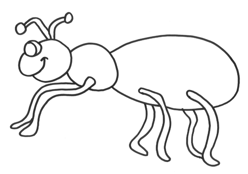 Dibujo para colorear: Hormiga (Animales) #7021 - Dibujos para Colorear e Imprimir Gratis