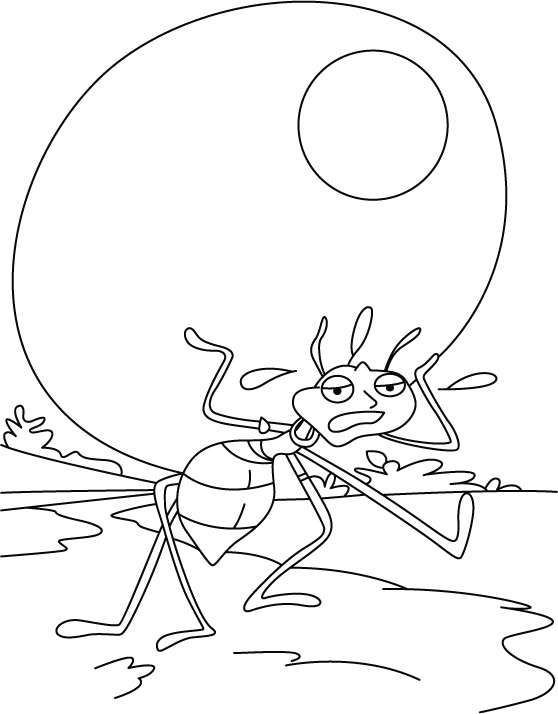 Dibujo para colorear: Hormiga (Animales) #7030 - Dibujos para Colorear e Imprimir Gratis