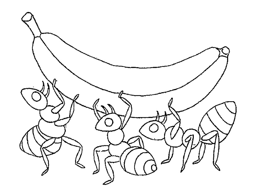 Dibujo para colorear: Hormiga (Animales) #7079 - Dibujos para Colorear e Imprimir Gratis