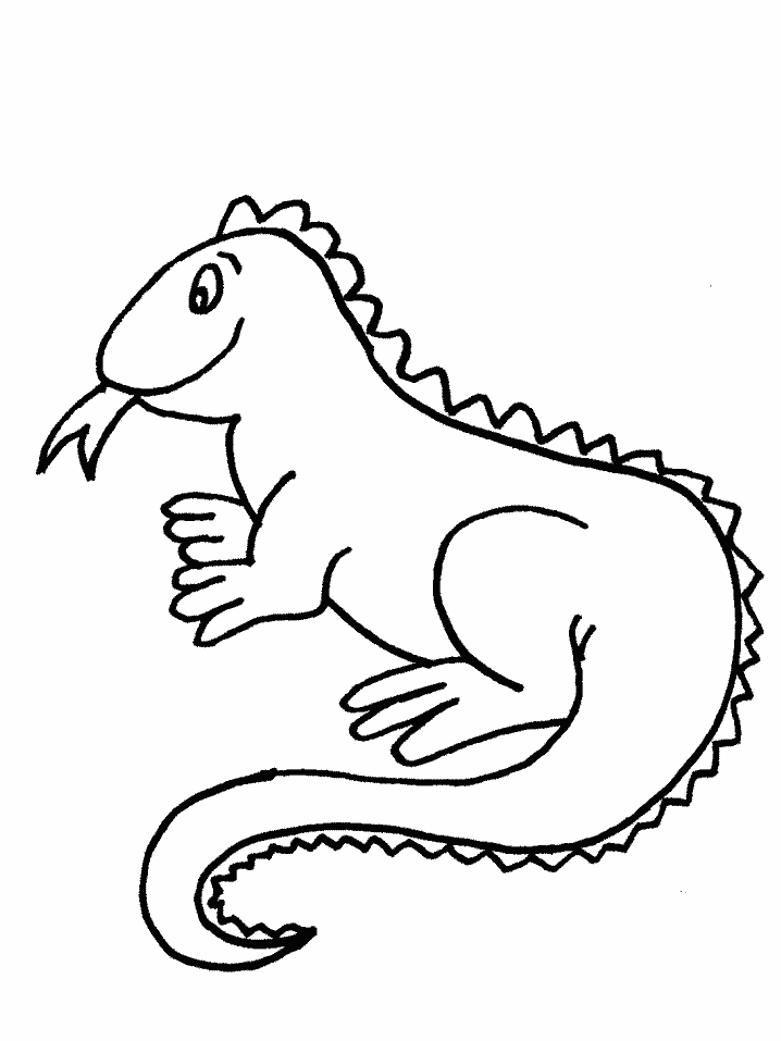  Dibujos de Iguana (Animales) para colorear y pintar – Páginas para imprimir