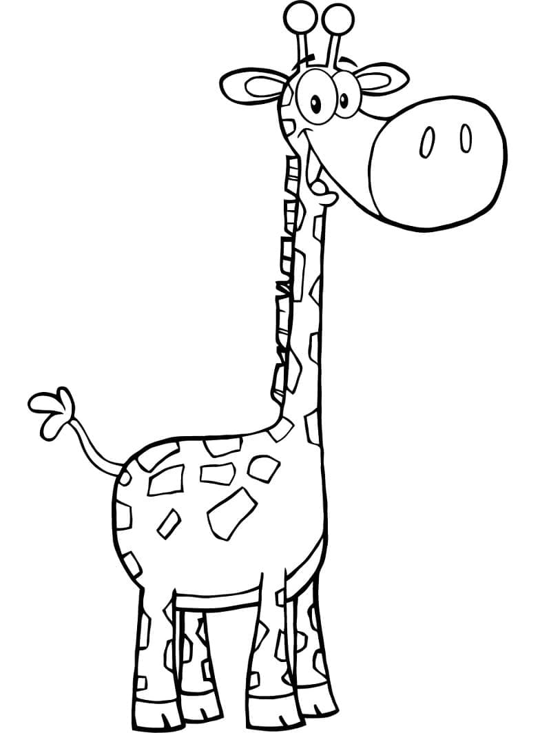 Dibujo gratuito Jirafa #177591 de la coleccion Animales para imprimir