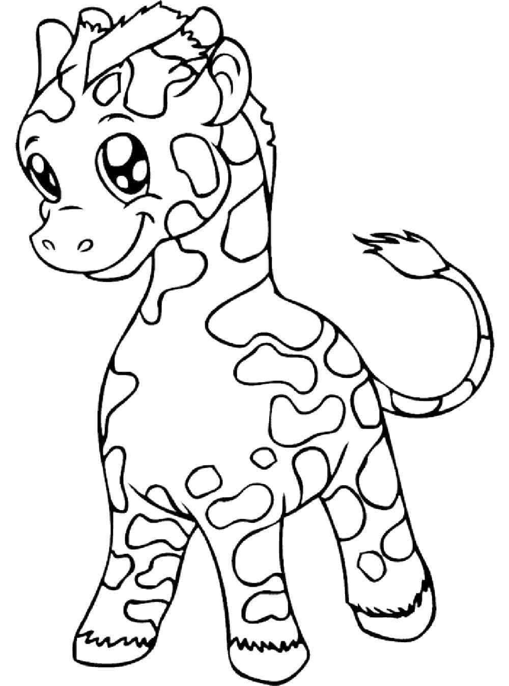 Dibujo gratuito Jirafa #177615 de la coleccion Animales para imprimir