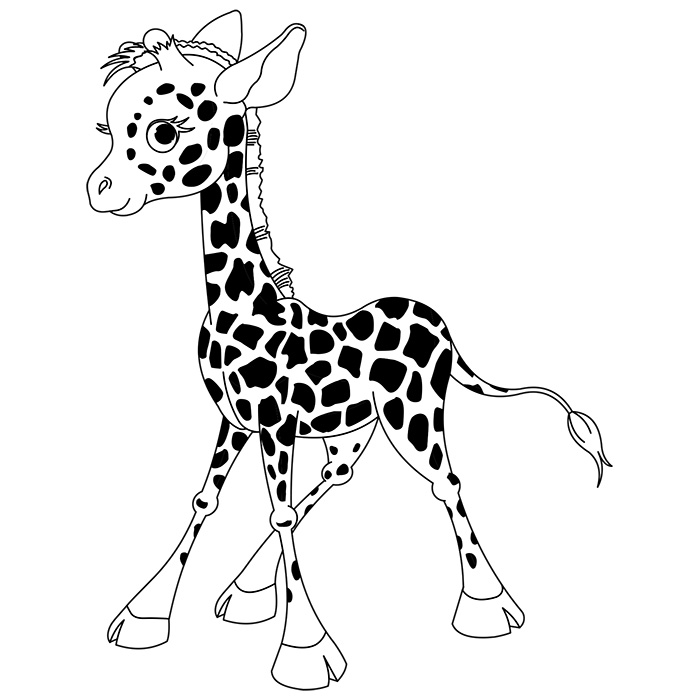 Dibujo para colorear: Jirafa (Animales) #7276 - Dibujos para Colorear e Imprimir Gratis