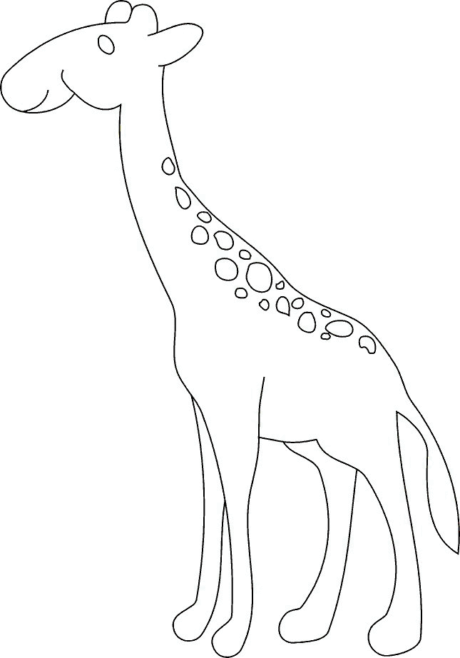 Dibujo para colorear: Jirafa (Animales) #7293 - Dibujos para Colorear e Imprimir Gratis