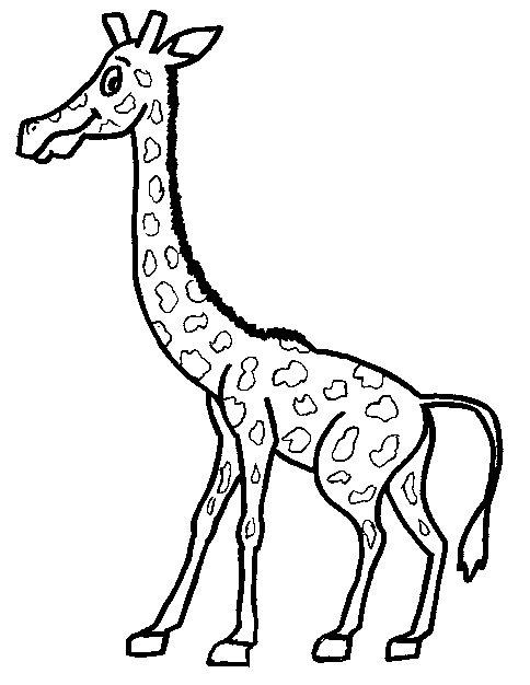 Dibujo para colorear: Jirafa (Animales) #7294 - Dibujos para Colorear e Imprimir Gratis