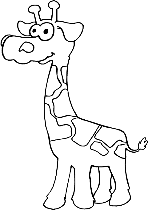 Dibujo para colorear: Jirafa (Animales) #7314 - Dibujos para Colorear e Imprimir Gratis