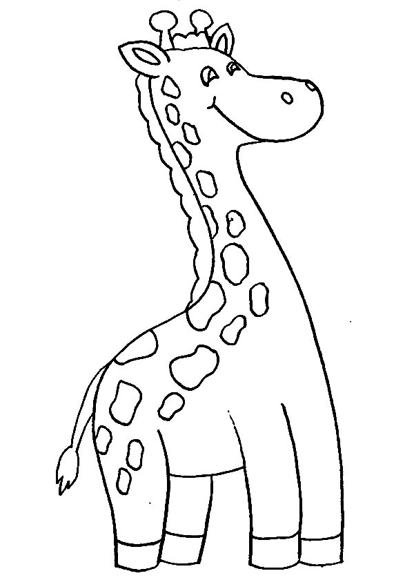 Dibujo para colorear: Jirafa (Animales) #7343 - Dibujos para Colorear e Imprimir Gratis