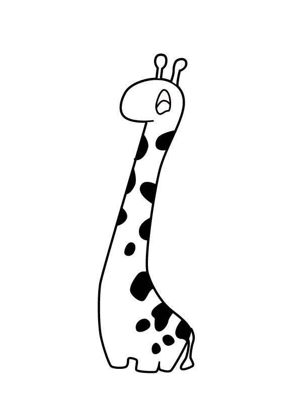 Dibujo para colorear: Jirafa (Animales) #7371 - Dibujos para Colorear e Imprimir Gratis