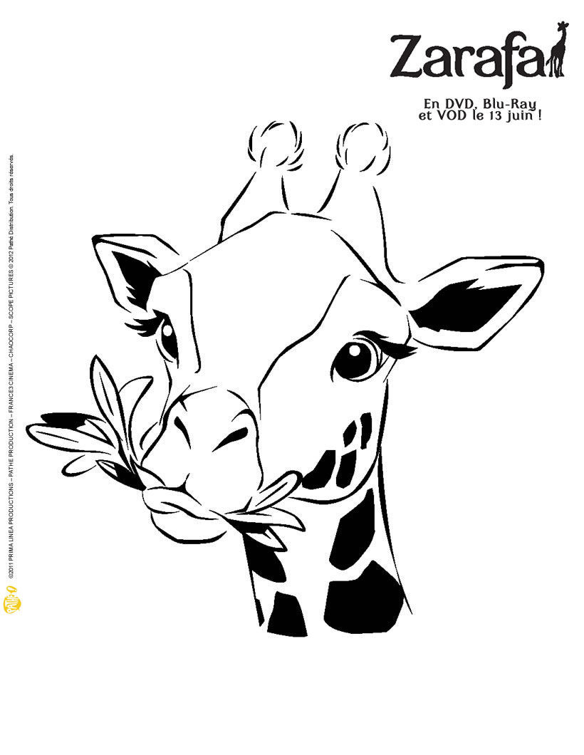 Dibujo para colorear: Jirafa (Animales) #7402 - Dibujos para Colorear e Imprimir Gratis