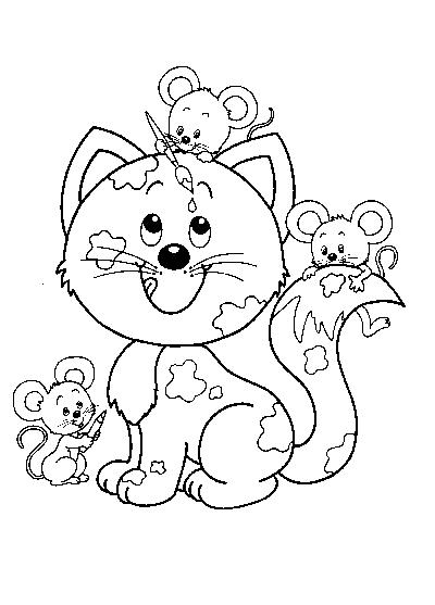Dibujo para colorear: Kitten (Animales) #18041 - Dibujos para Colorear e Imprimir Gratis