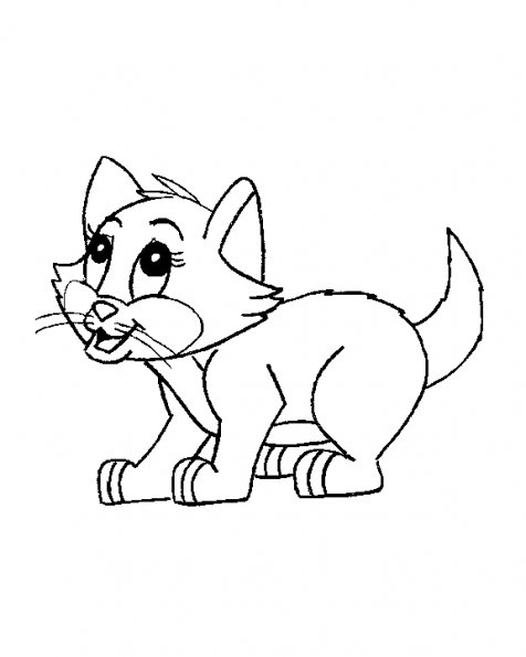 Dibujo para colorear: Kitten (Animales) #18044 - Dibujos para Colorear e Imprimir Gratis