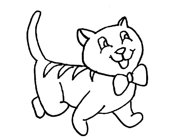 Dibujo para colorear: Kitten (Animales) #18119 - Dibujos para Colorear e Imprimir Gratis