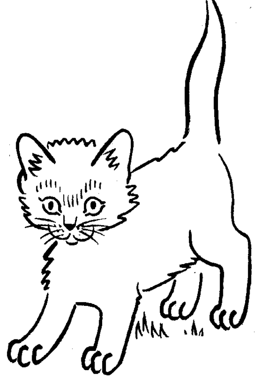 Dibujo para colorear: Kitten (Animales) #18123 - Dibujos para Colorear e Imprimir Gratis