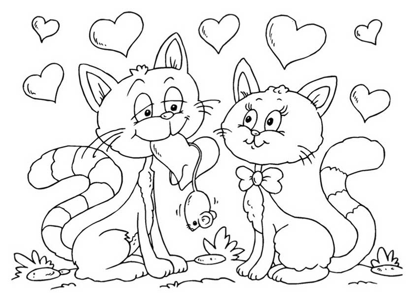 Dibujo para colorear: Kitten (Animales) #18141 - Dibujos para Colorear e Imprimir Gratis