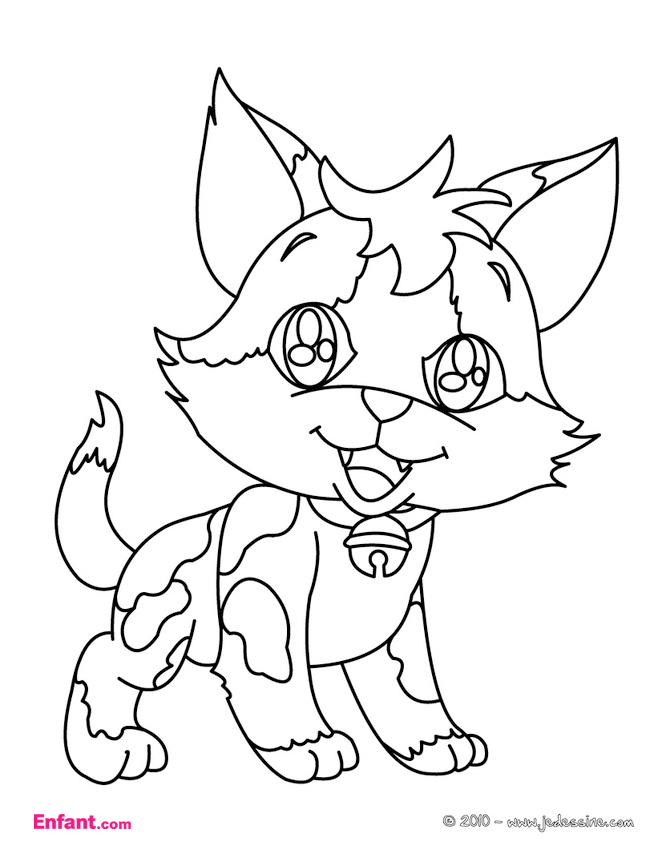 Dibujo para colorear: Kitten (Animales) #18149 - Dibujos para Colorear e Imprimir Gratis