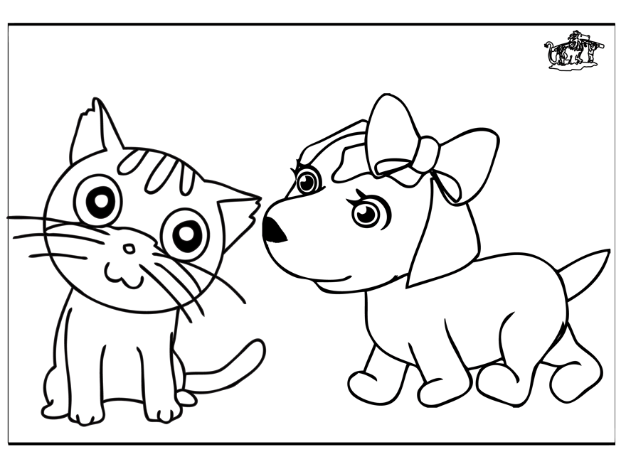 Dibujo para colorear: Kitten (Animales) #18154 - Dibujos para Colorear e Imprimir Gratis