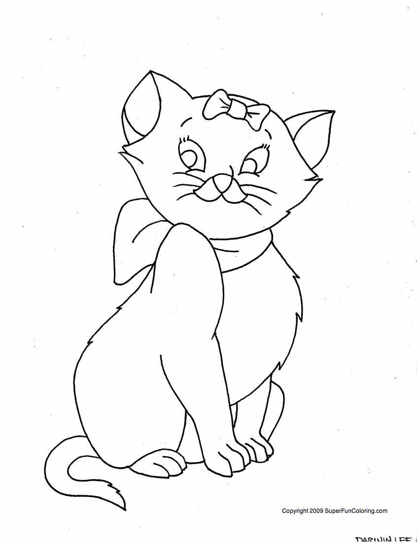 Dibujo para colorear: Kitten (Animales) #18185 - Dibujos para Colorear e Imprimir Gratis